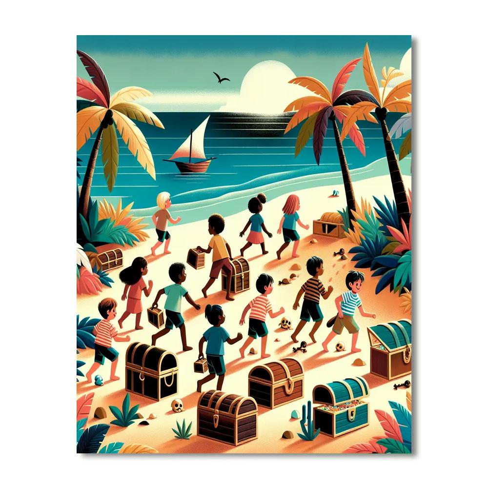 The Great Treasure Hunt Number Painting