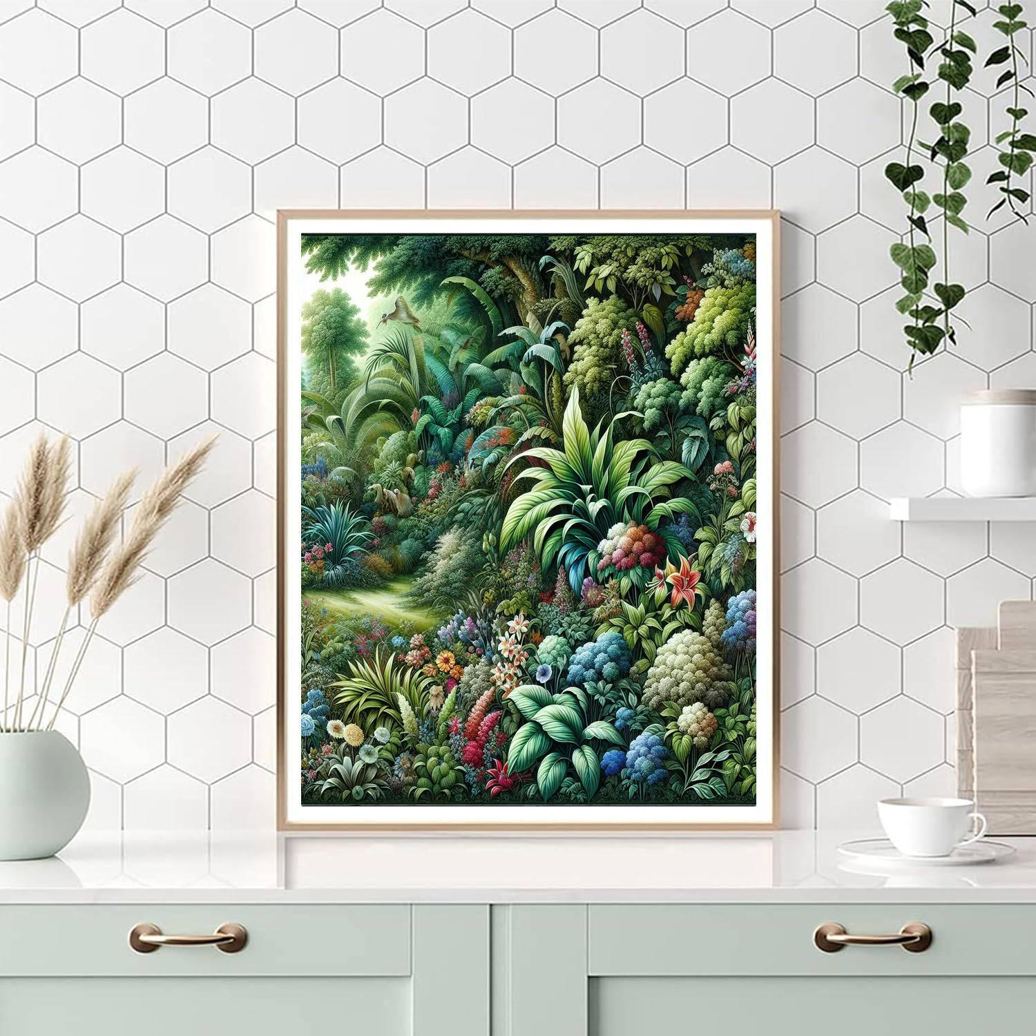 Botanical Garden Haven Numbered Painting Kits