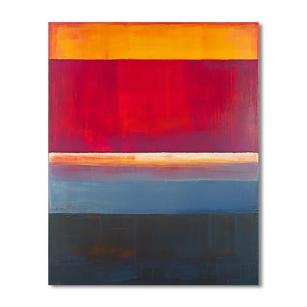 Mark Rothko Inspired Resonance Of Colors  Paint By Numbers Art