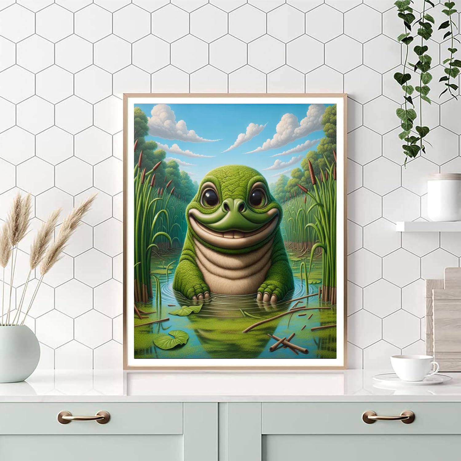 Bouncing Bunyip Paint By Number