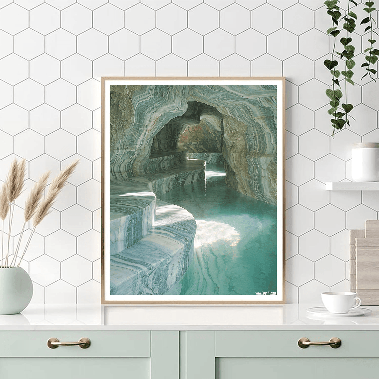 Marble Caves - Chile Number Painting