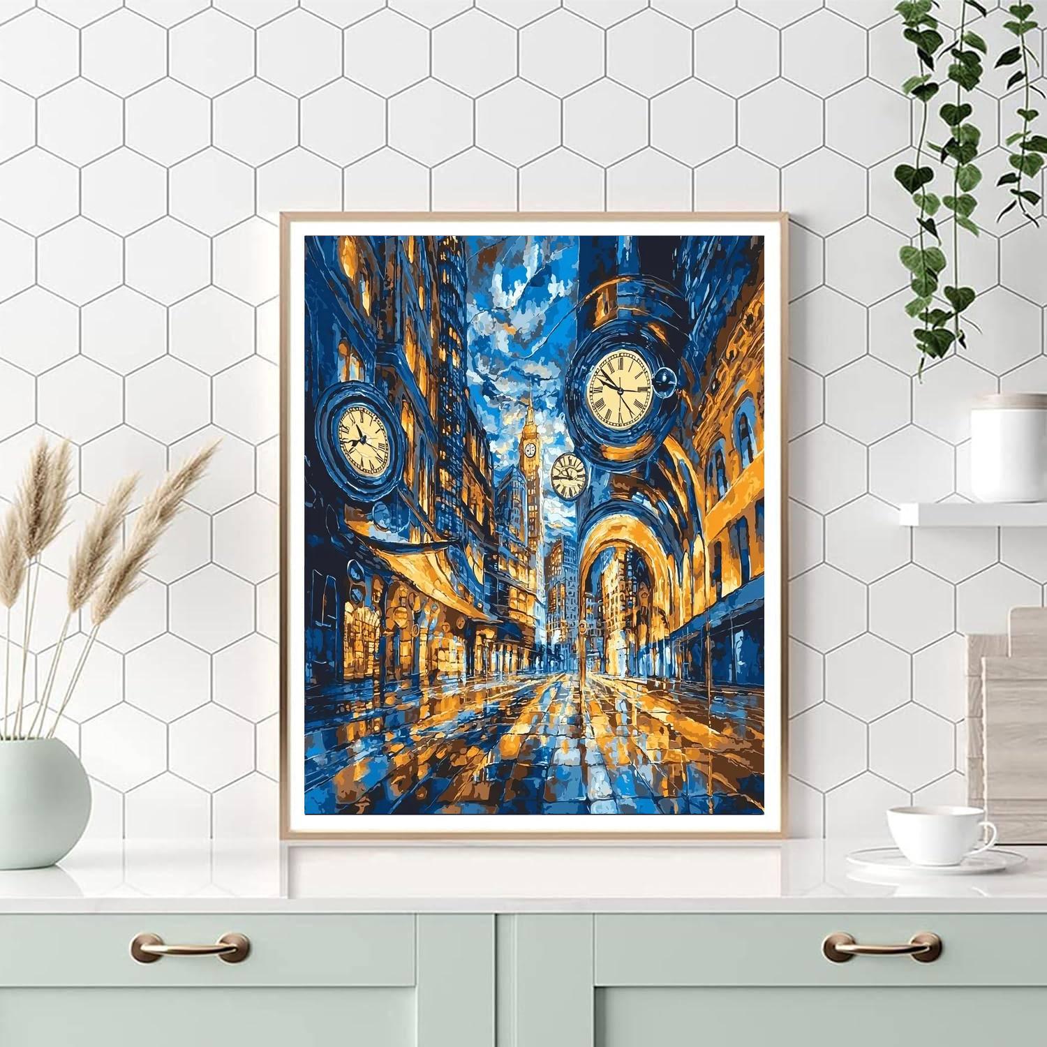 Salvador Dali Inspired Surreal Metropolis Awakening  Paint By Numbers