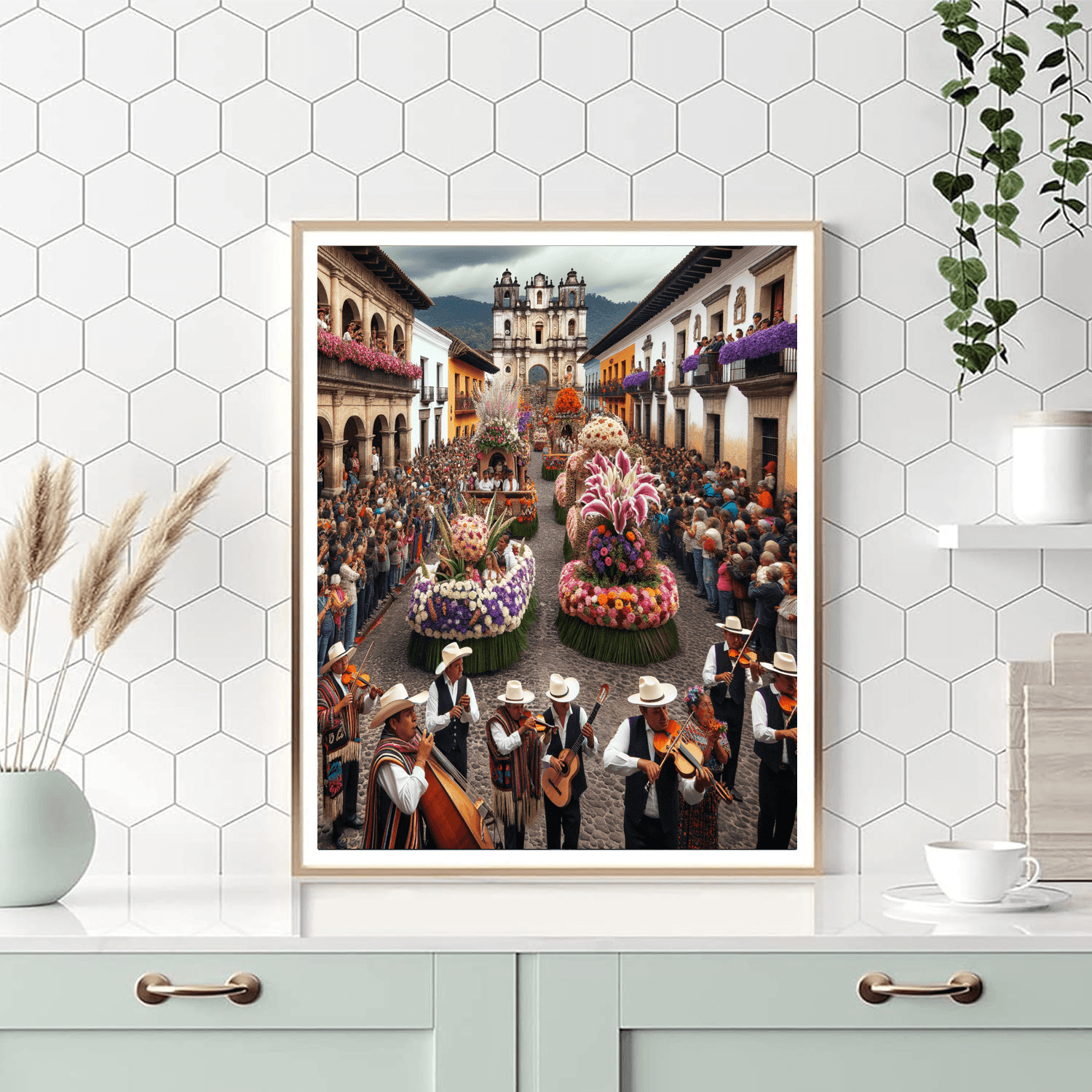 Flower Festival - Antigua Guatemala Paint By Color