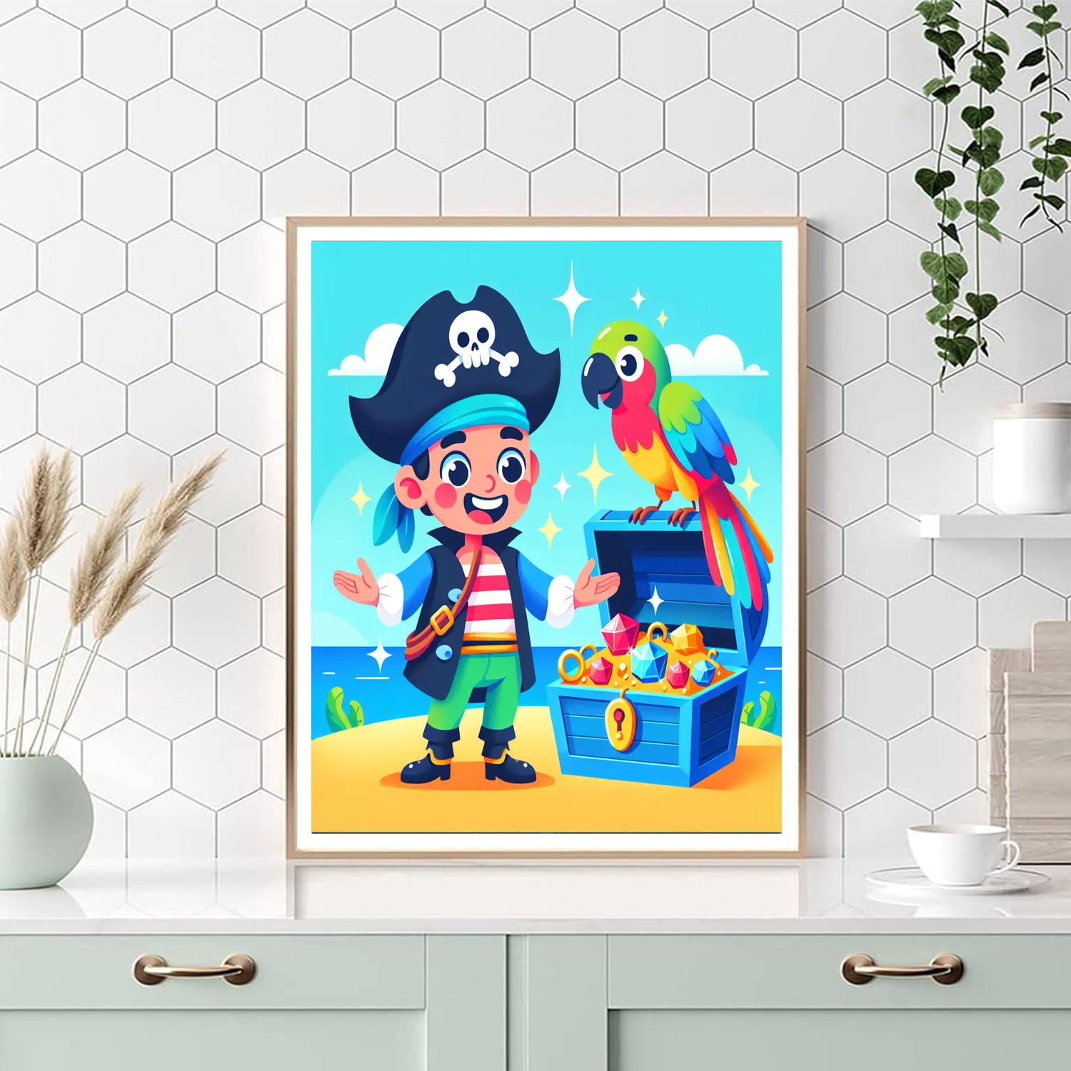 Adventure On Pirate's Cove Number Painting