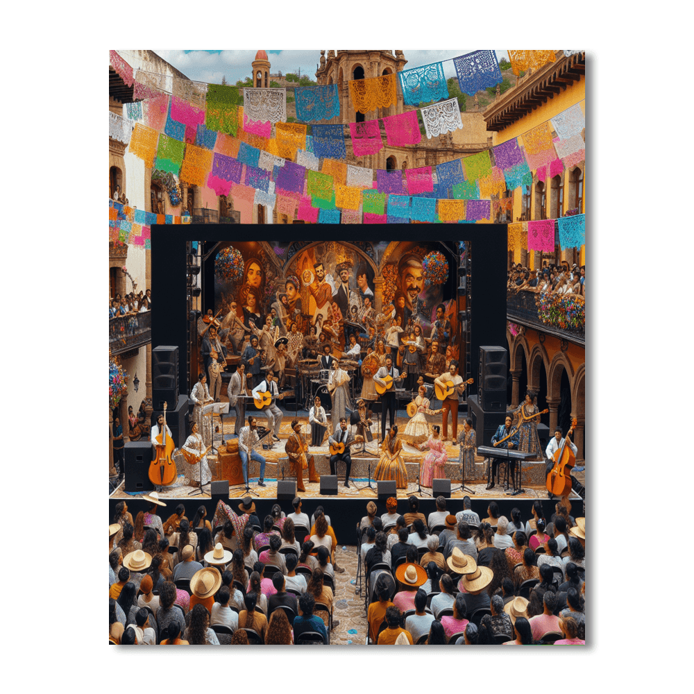 Festival Internacional De Cervantino - Guanajuato, Mexico Number Painting