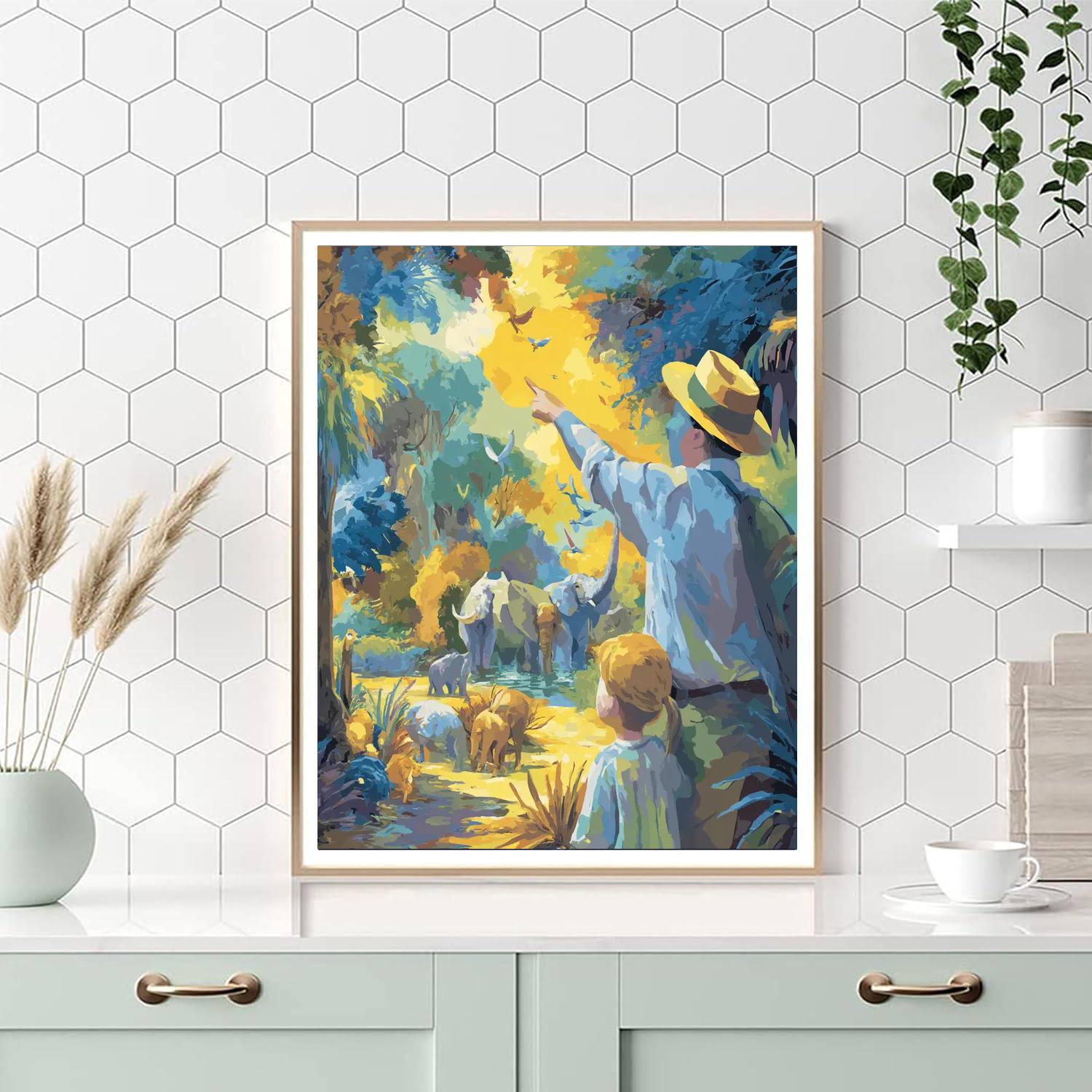 An Afternoon At The Zoo Paint By Numbers