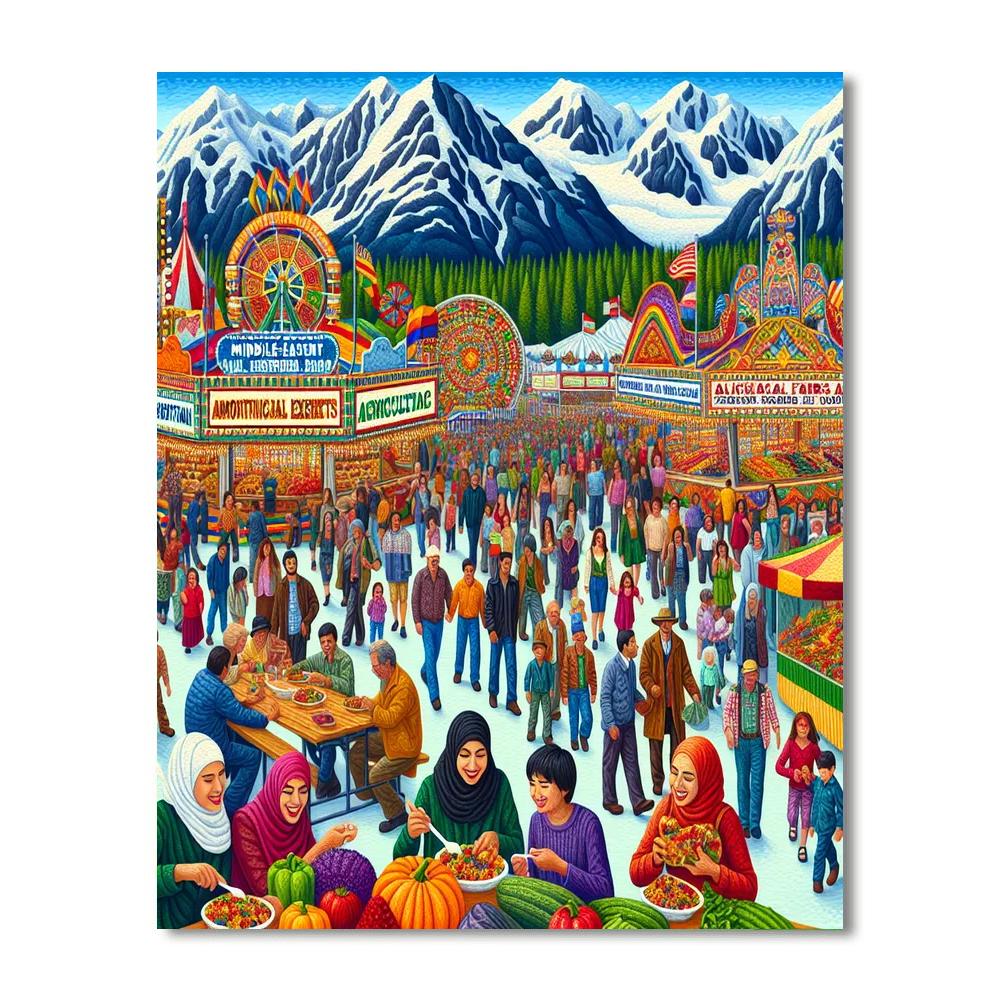 Alaska State Fair - United States Paint By Color