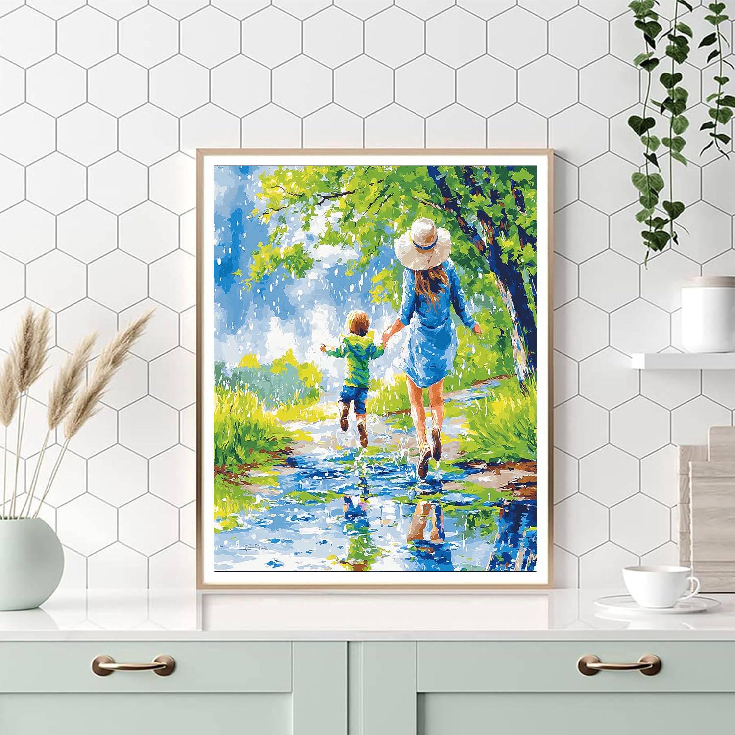 Joyful Splashing Numbered Painting Kits