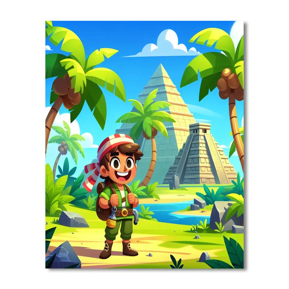 Mystic Island Exploration Paint By Numbers Art