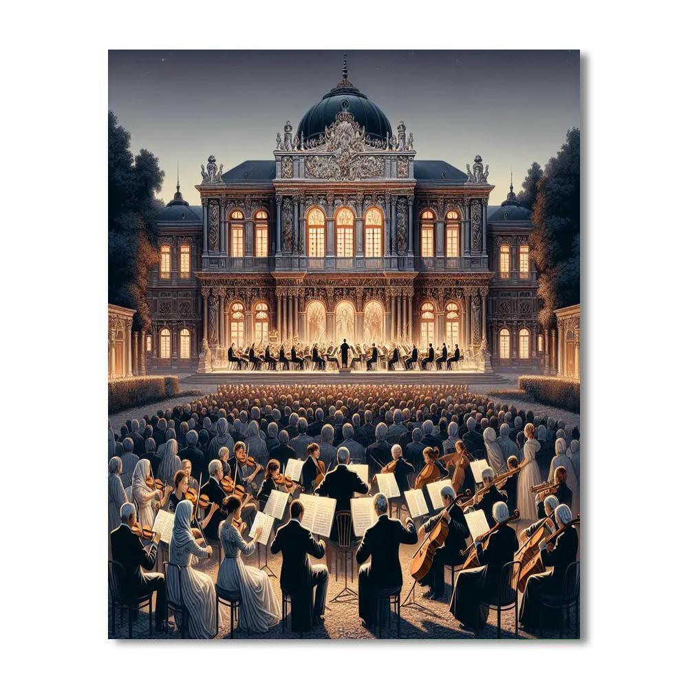 Vienna Philharmonic Summer Night Concert - Austria Paint By Color