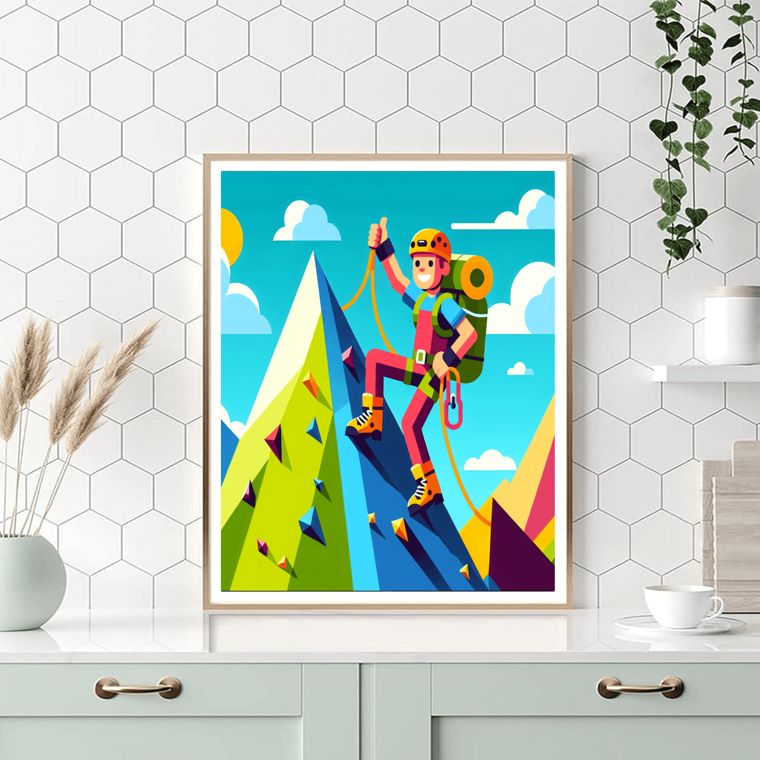 Mighty Mountain Climber Paint By Color