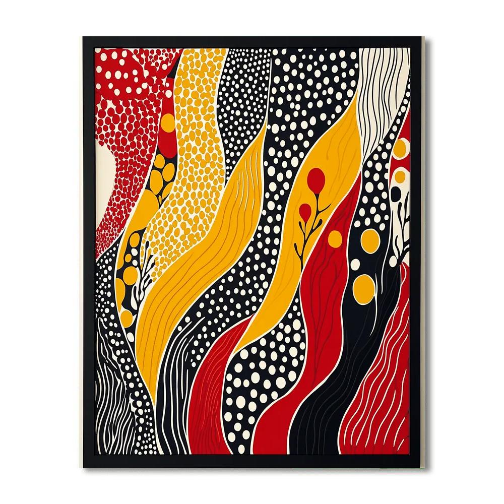 Yayoi Kusama Inspired Vibrant Dimensions  Paint By Numbers