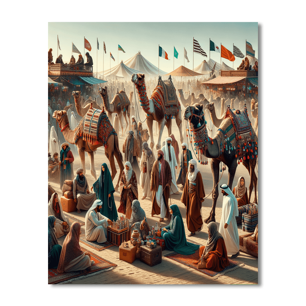 Pushkar Camel Fair - Pushkar Paint By Color