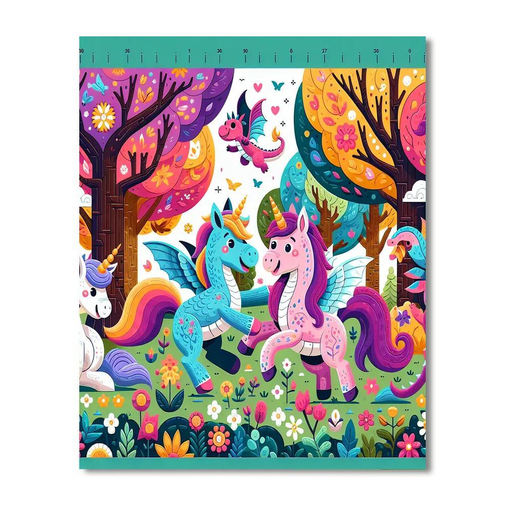 Magical Creatures Adventure Paint By Numbers Kits