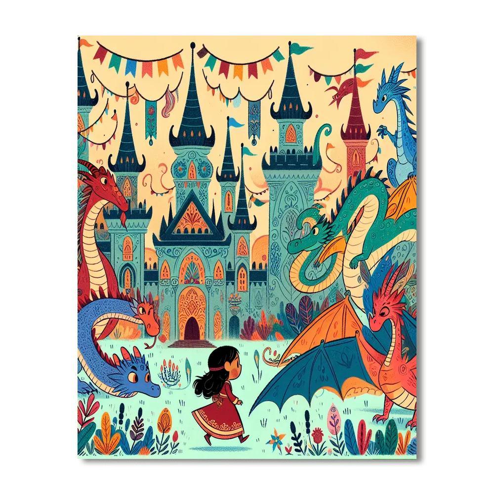 Dragon Kingdom Expedition Paint By Number
