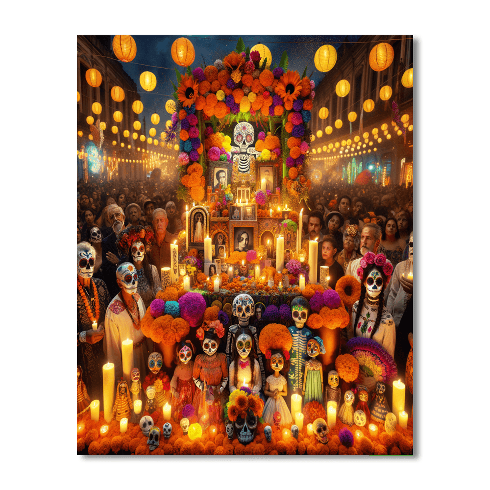 Noche De Muertos - Mexico Paint By Number