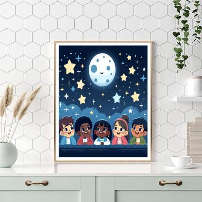 Joyful Starry Night Paint By Number
