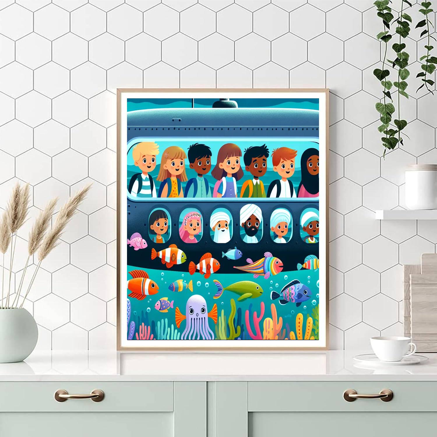 Fascinating Undersea Expedition DIY Paint By Numbers