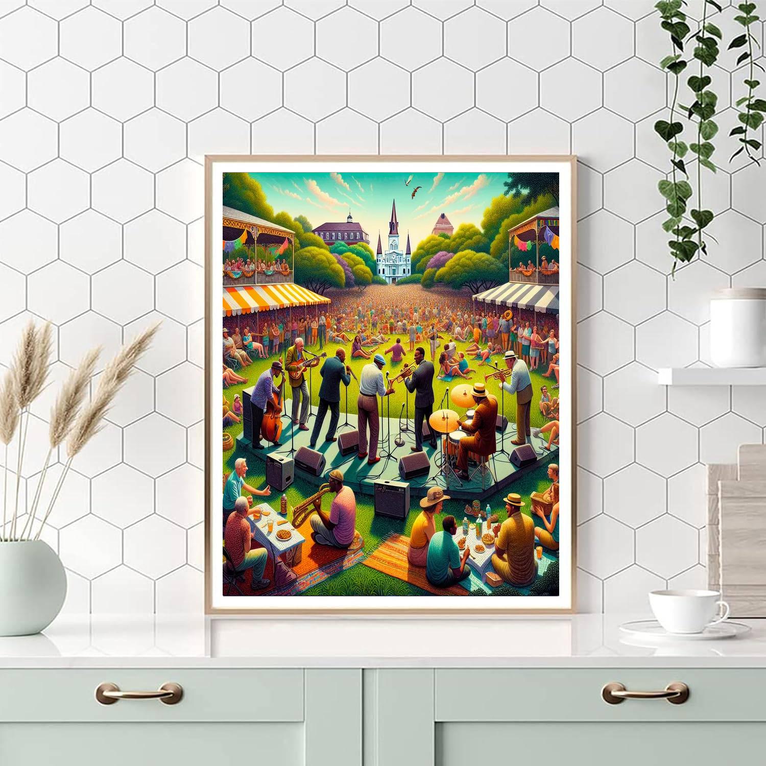 Jazz In The Park - United States Paint By Numbers Art