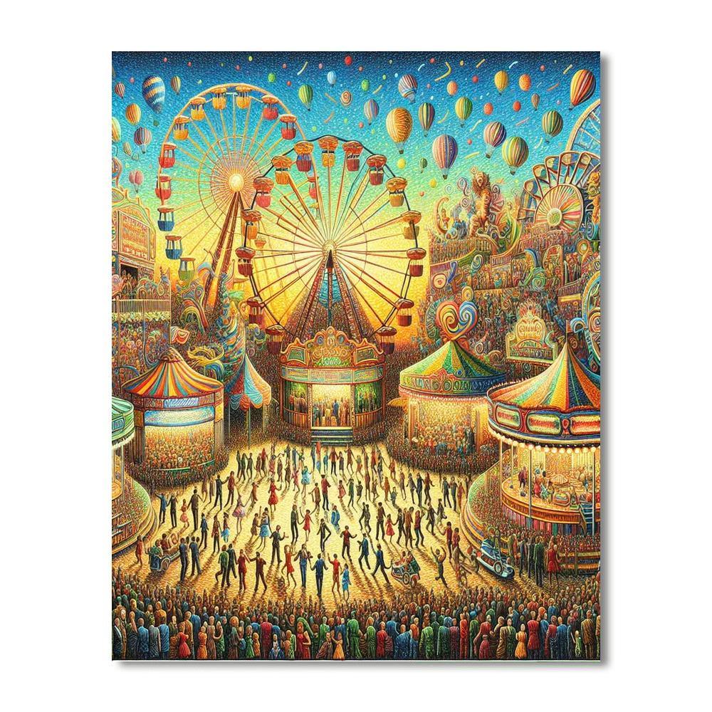 Lively Carnival Festival Paint By Numbers