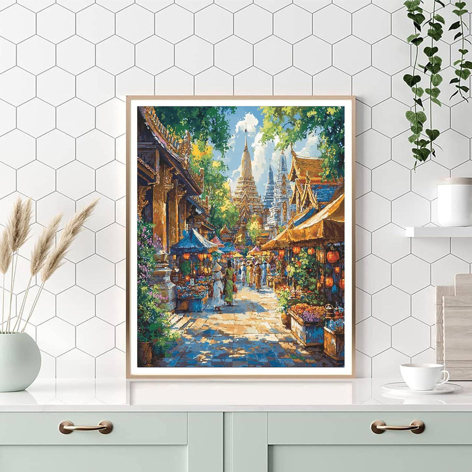 Chiang Mai's Old City Painting Number Kit