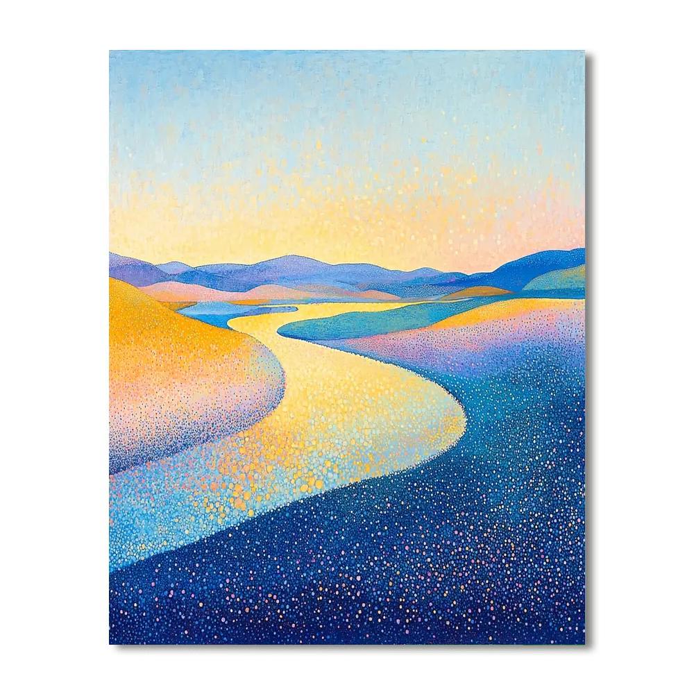 Georges Seurat Inspired Dreamlike Horizons  Paint By Numbers Kits