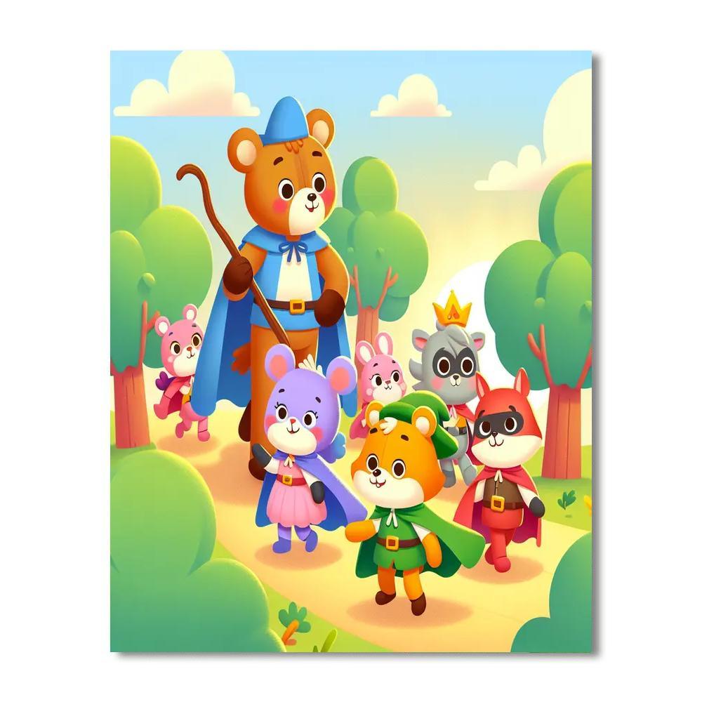 Animal Heroes Numbered Painting Kits