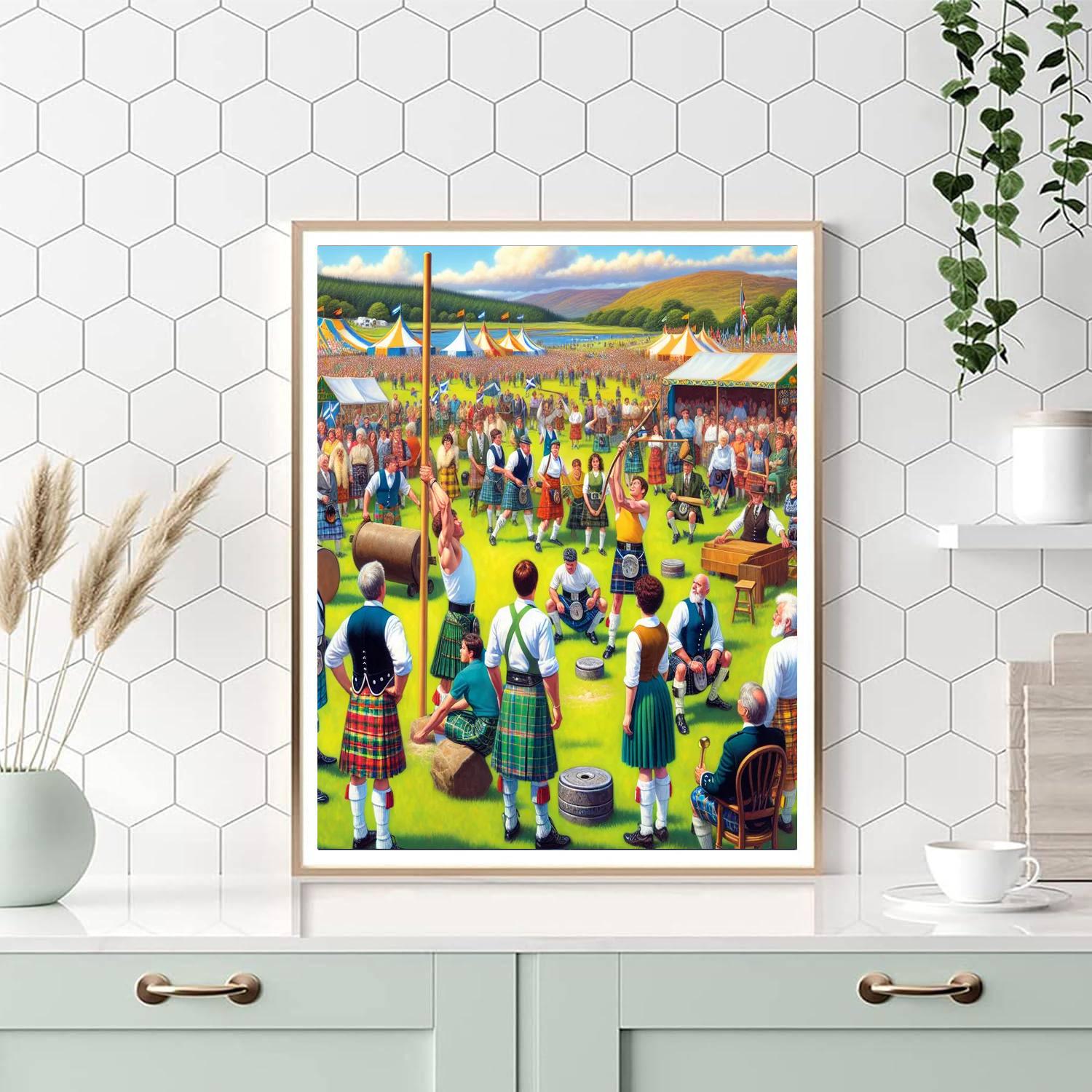 Inverness Highland Games - Inverness, Scotland Number Painting