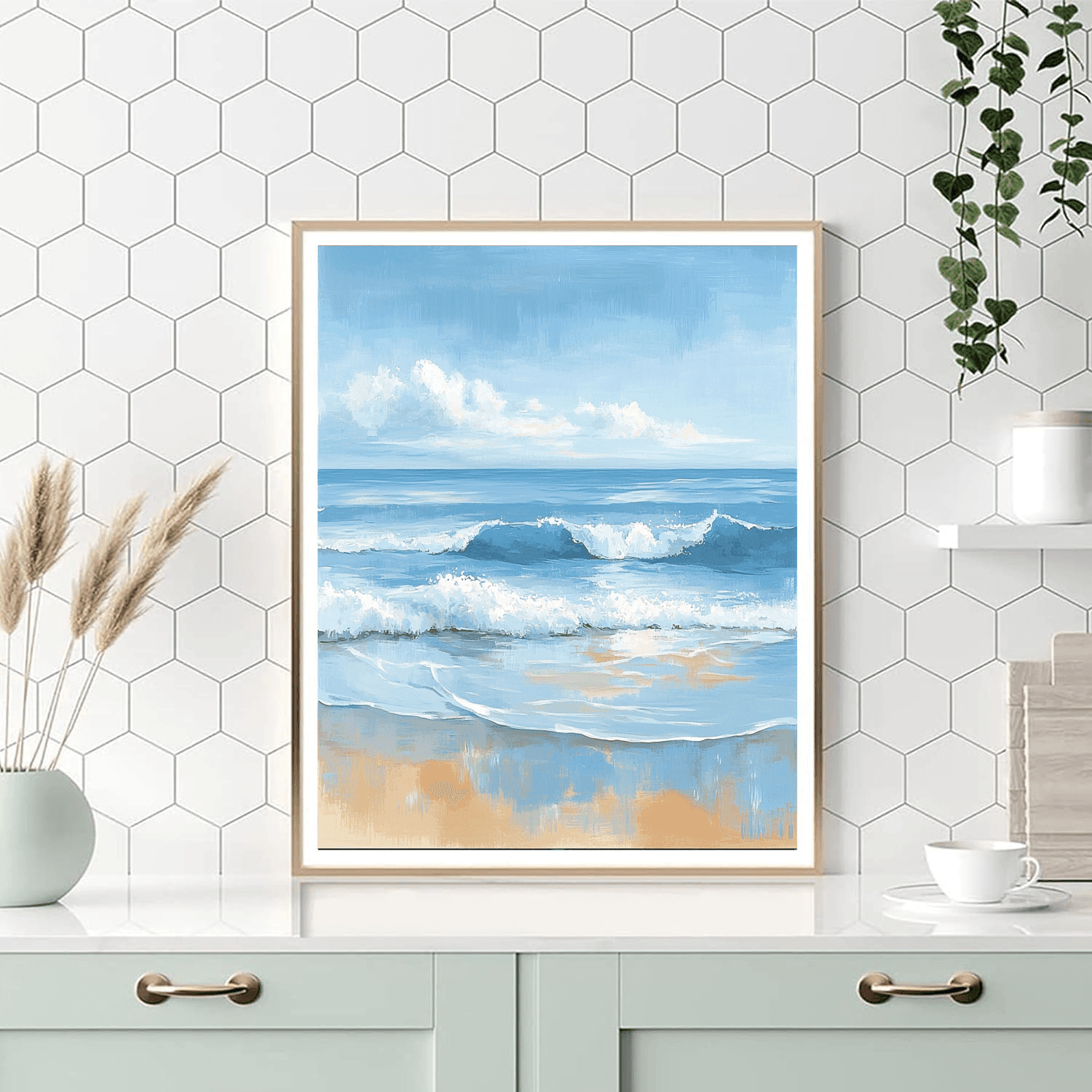 Monet Inspired Ocean Of Tranquility  Painting By Numbers Kit