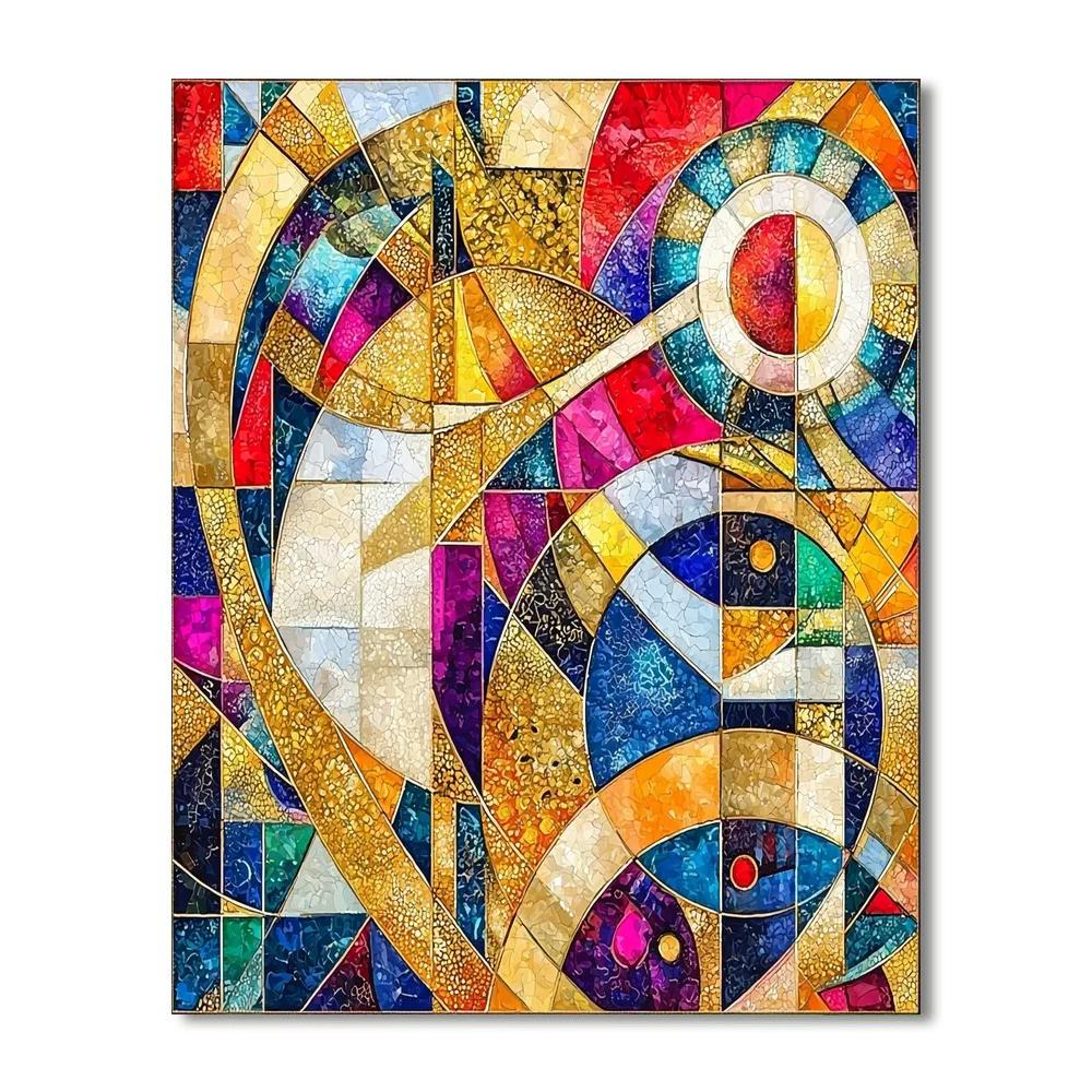 Gustav Klimt Inspired Intricate Kaleidoscope Dreams  Painting Number Kit