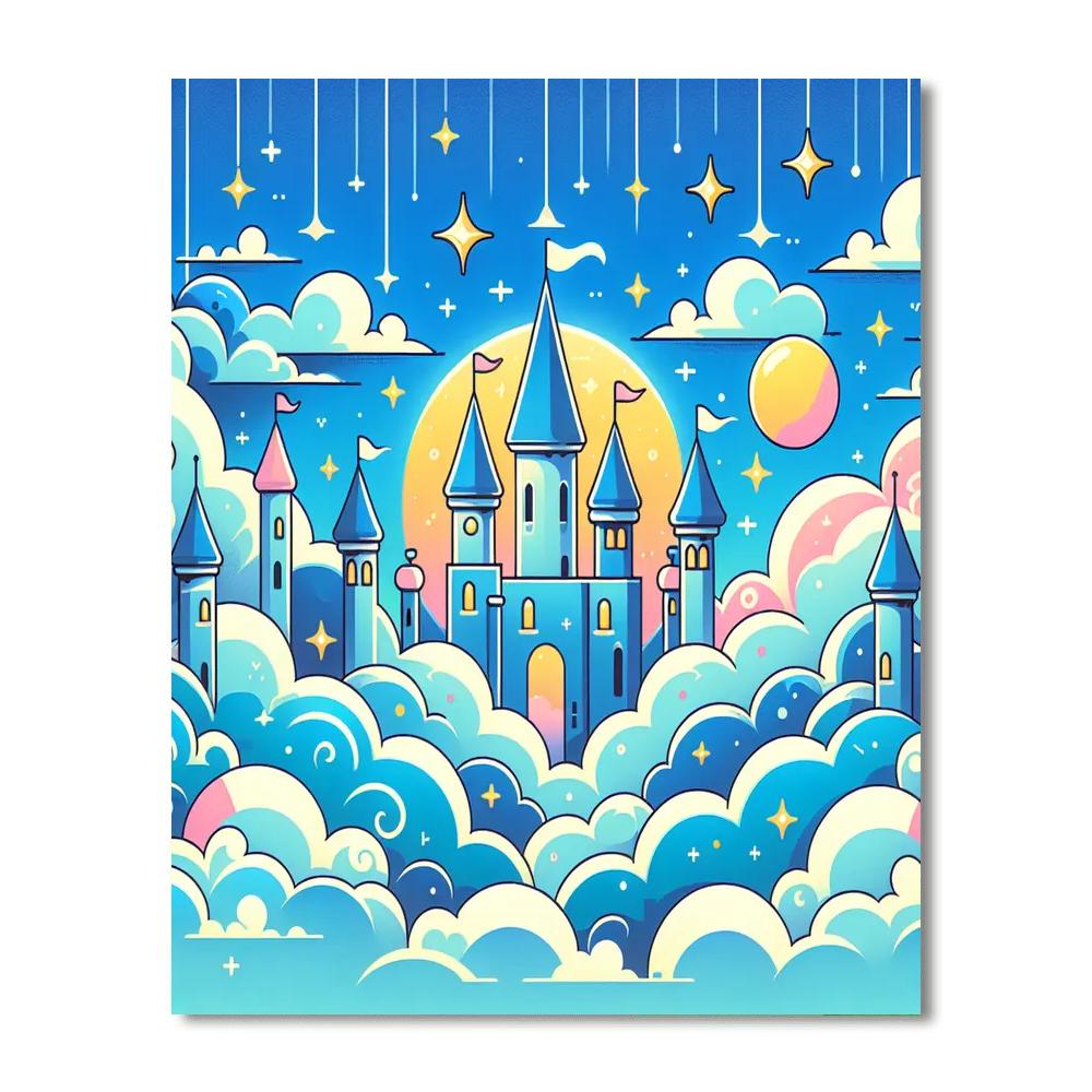 Cloud Castles Numbered Painting Kits