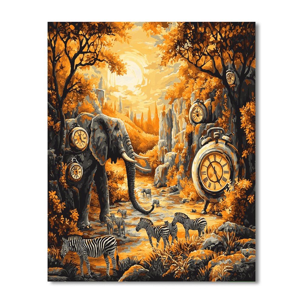 Salvador Dali Inspired Surreal Safari Dreams  Paint By Number