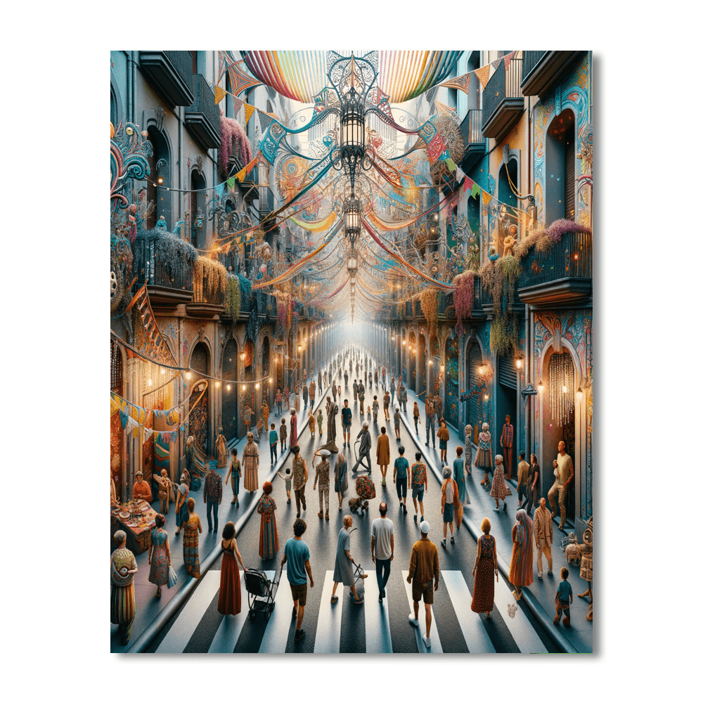 Festa Major De Gràcia - Spain Paint By Numbers Kits