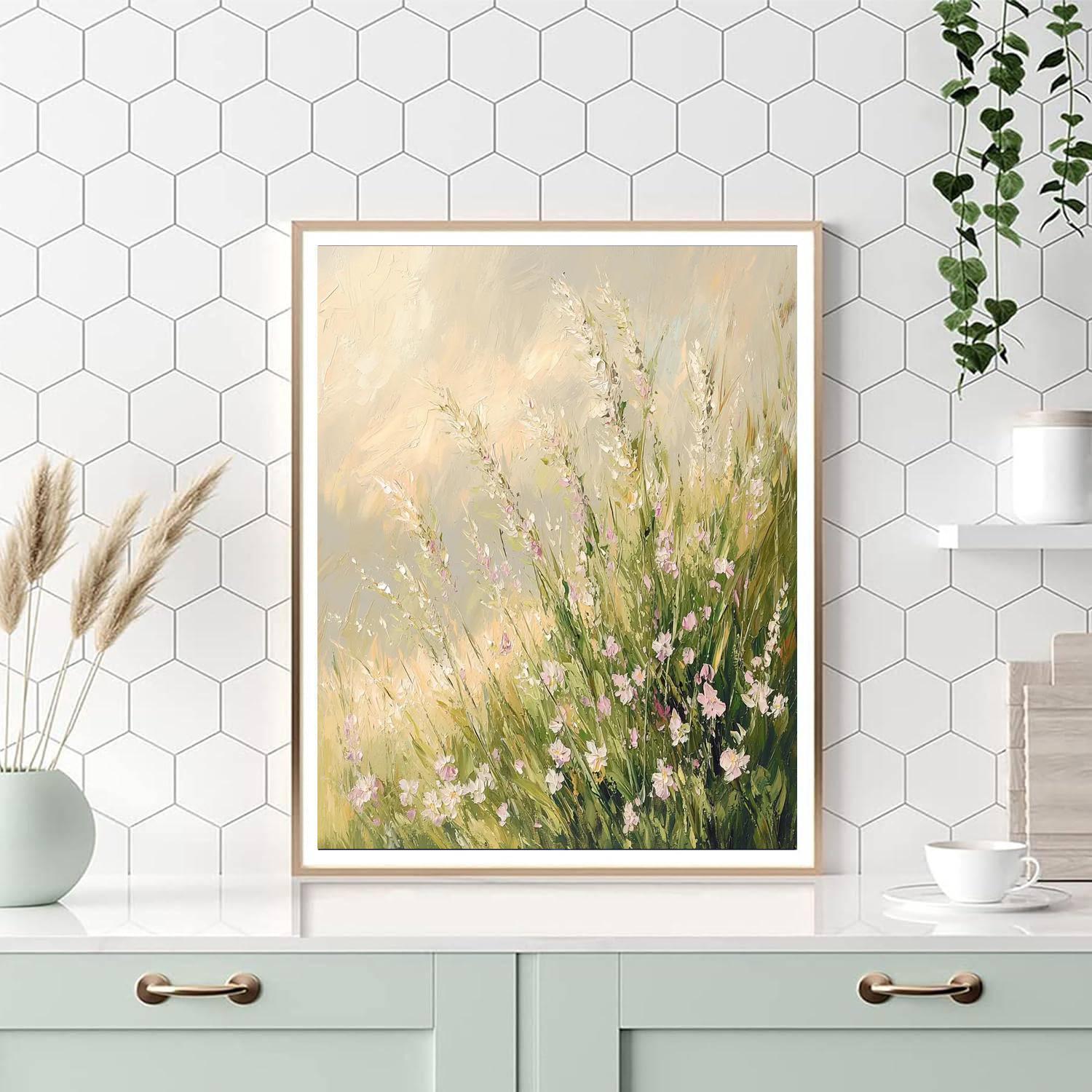 Leonardo Da Vinci Inspired Swaying Meadows  Paint By Number