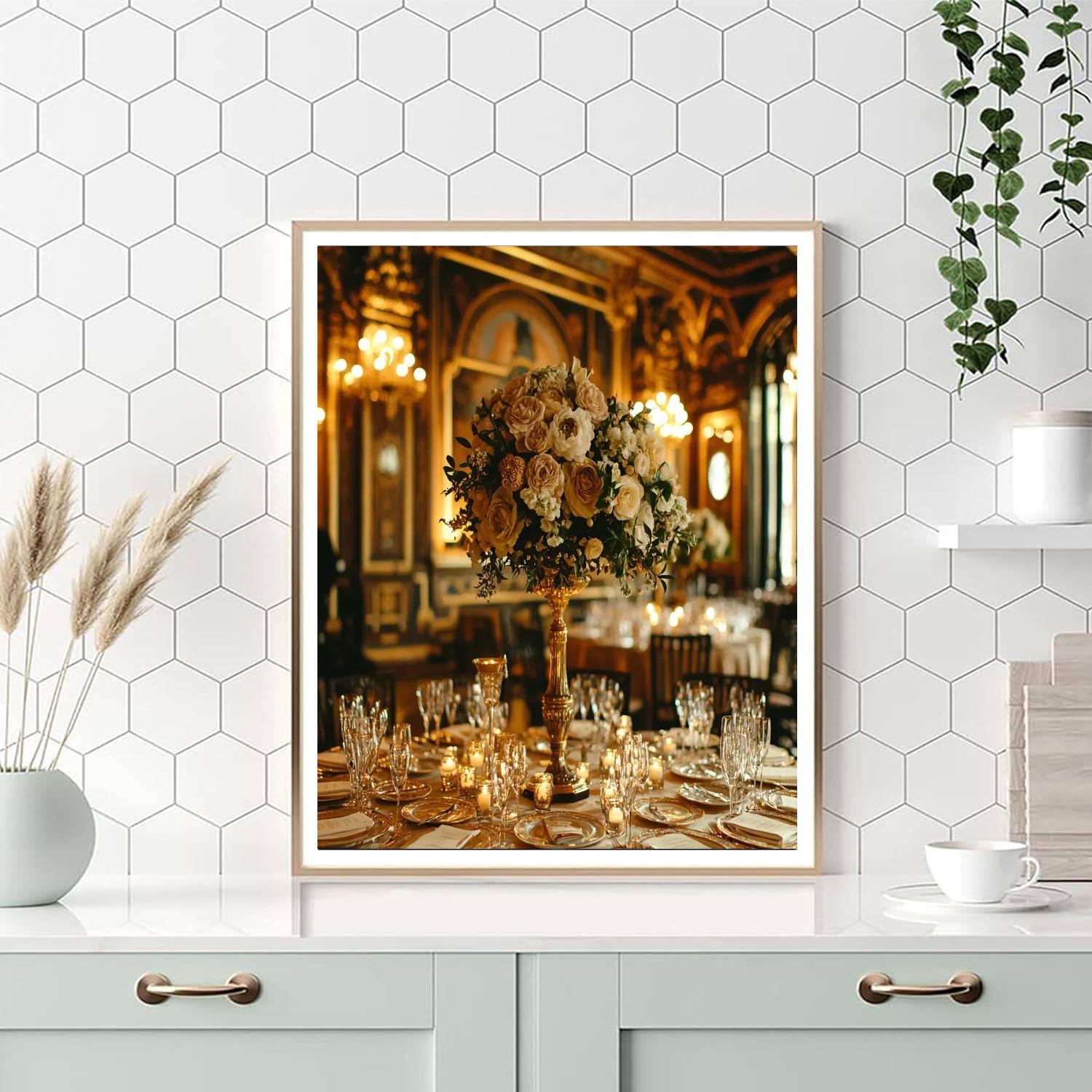 Alphonse Mucha Inspired Elegant Belle Époque Soirée  Paint By Numbers Kits
