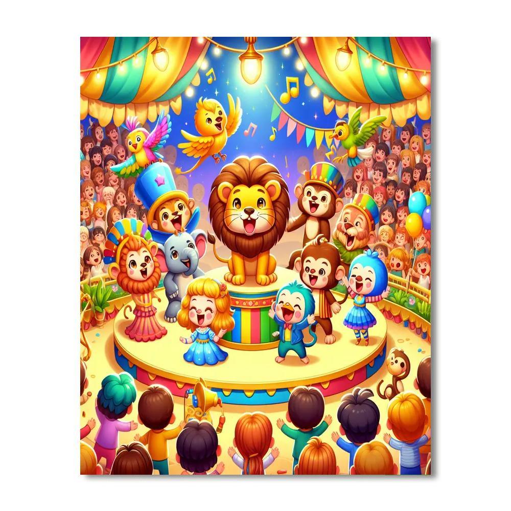 Silly Animal Show Paint By Number