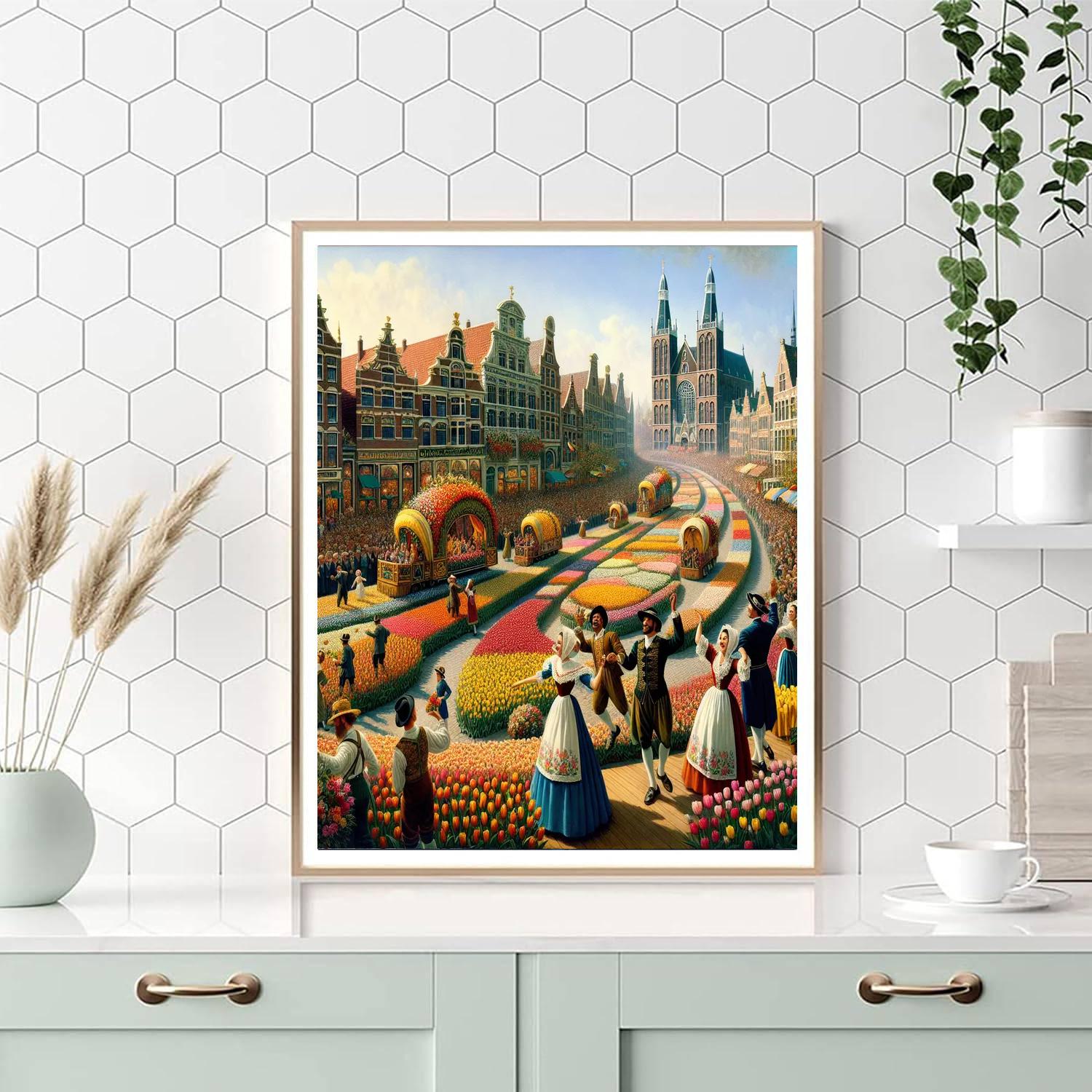 Tulip Time Festival - Holland Number Painting