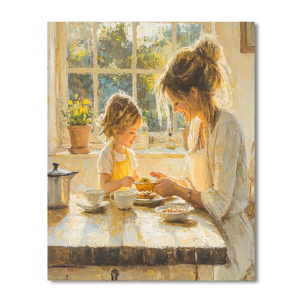 Mother's Morning Glow Numbered Painting Kits