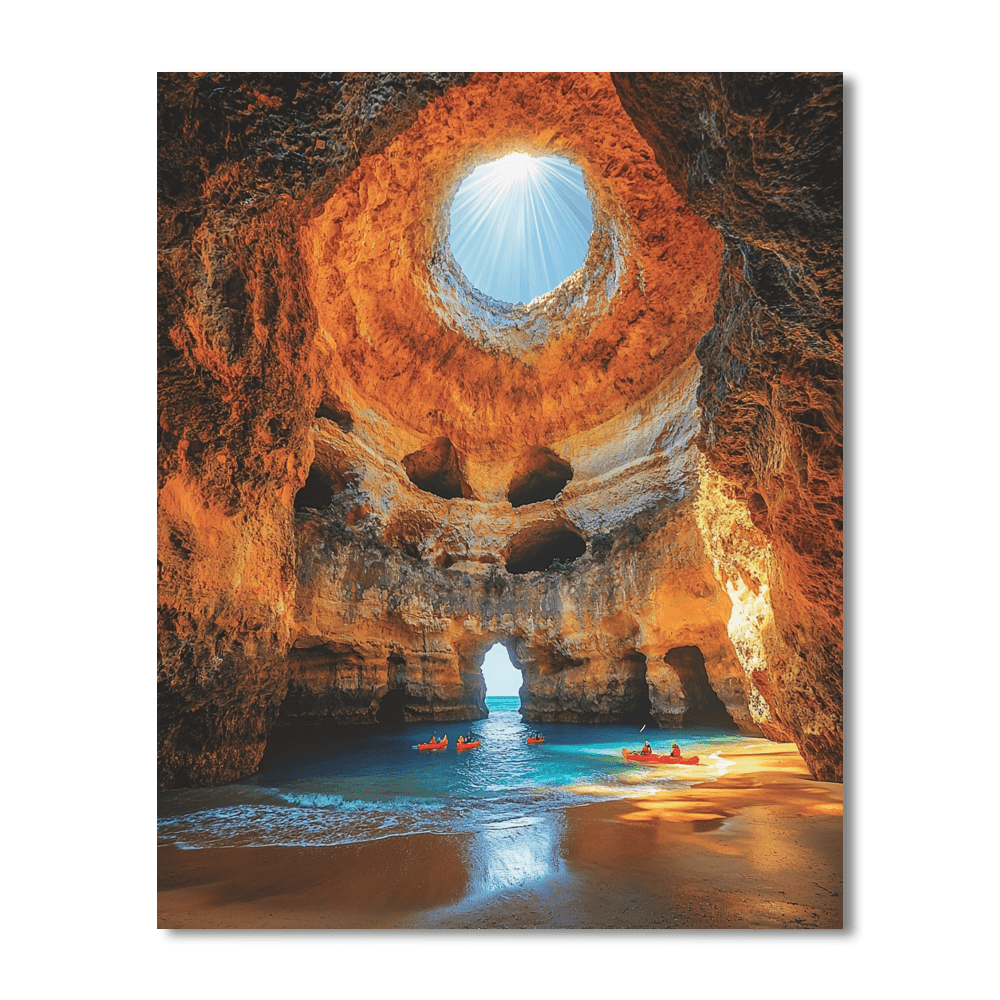 Benagil Sea Cave - Algarve Painting Number Kit
