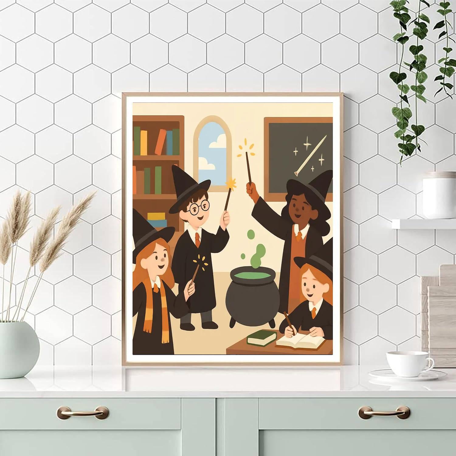 Magical School Adventure DIY Paint By Numbers