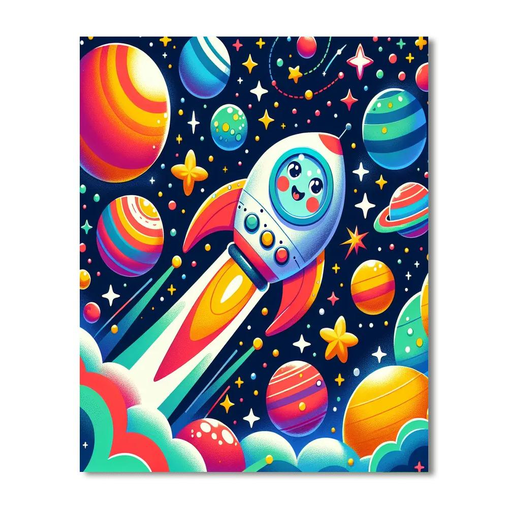 Cosmic Space Adventures Numbered Painting Kits
