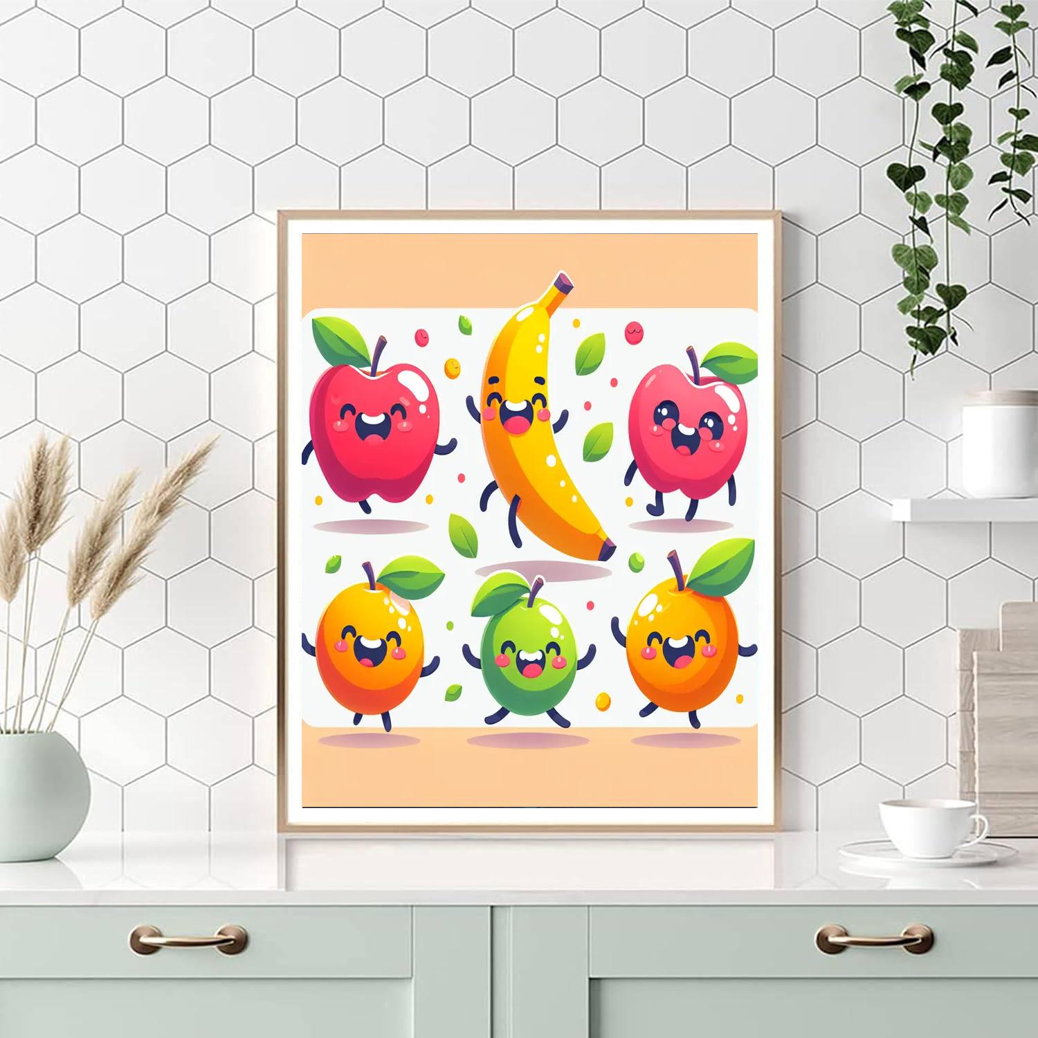 Bouncy Fruit Fiesta Painting By Numbers Kit