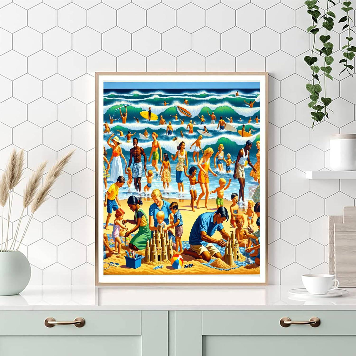 Dynamic Summer Adventure Painting By Numbers Kit