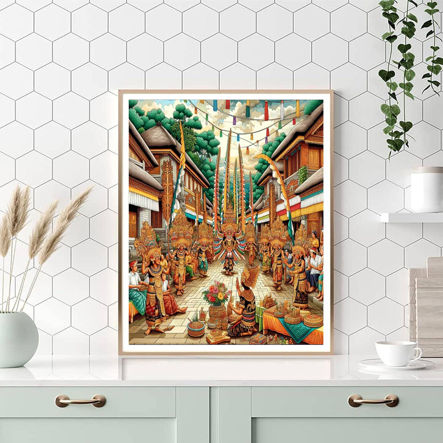 Galungan - Bali, Indonesia Number Painting