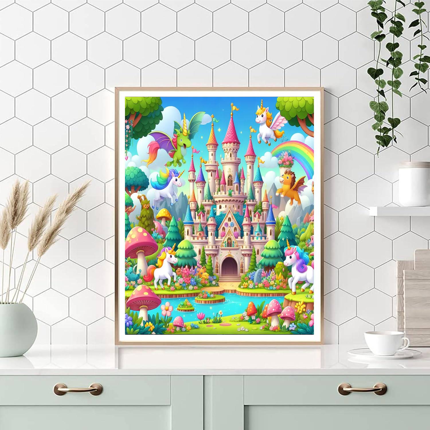 Fairytale Kingdom Castle Numbered Painting Kits