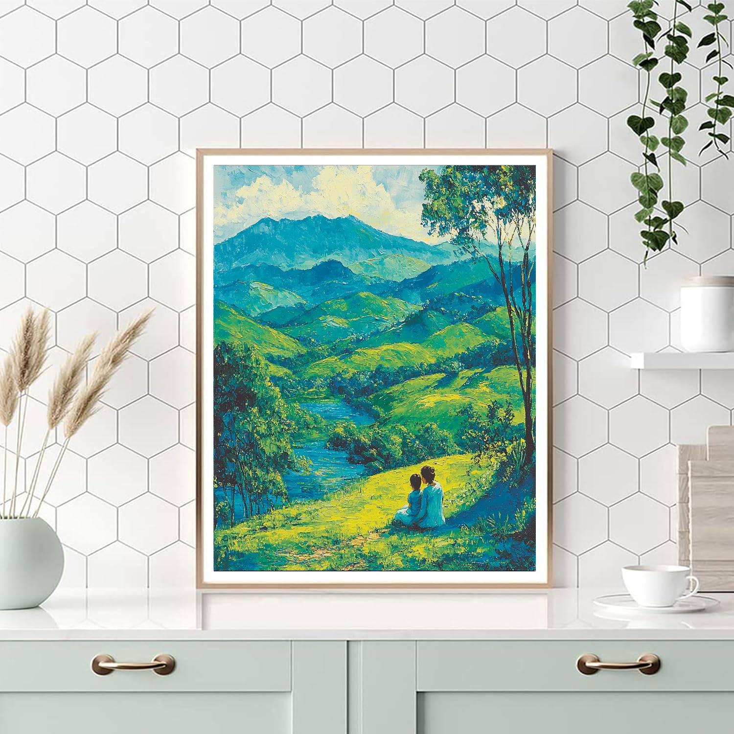 Embrace Of The Hills Paint By Numbers Kits