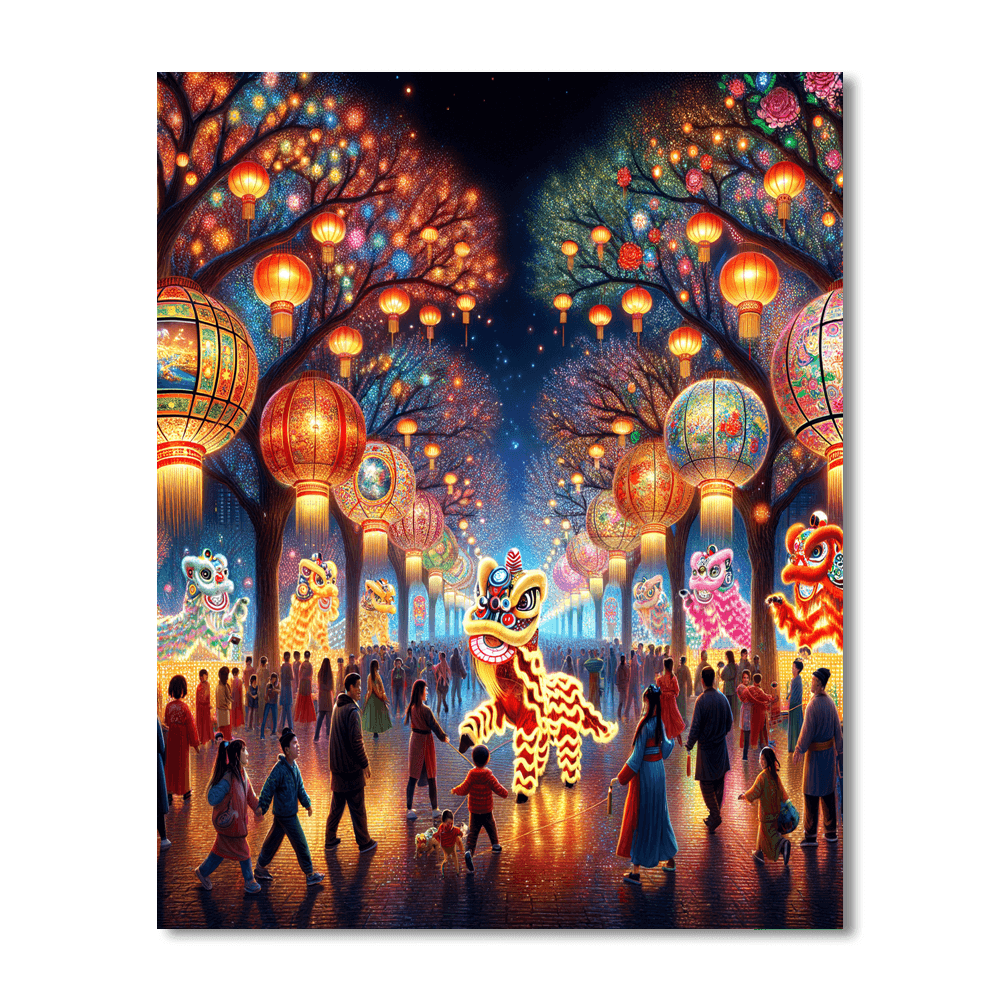 Chinese Lantern Festival Paint By Number