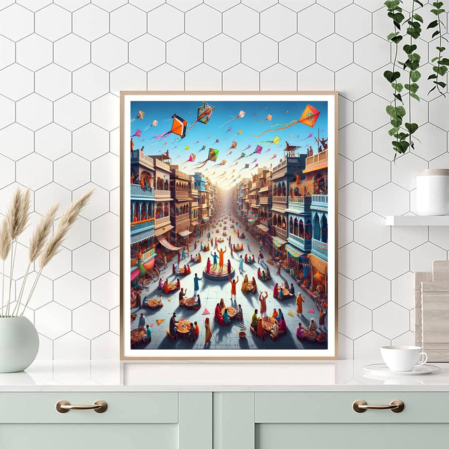 Makar Sankranti - Gujarat Paint By Color