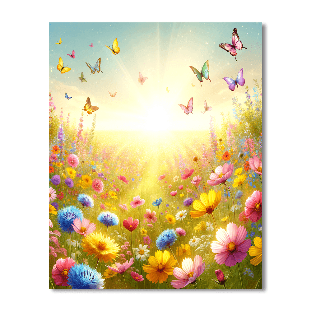 Sunshine In The Meadow Paint By Numbers Art