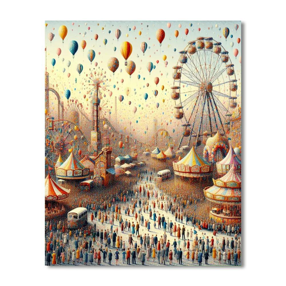 Nostalgic Childhood Fair Paint By Numbers
